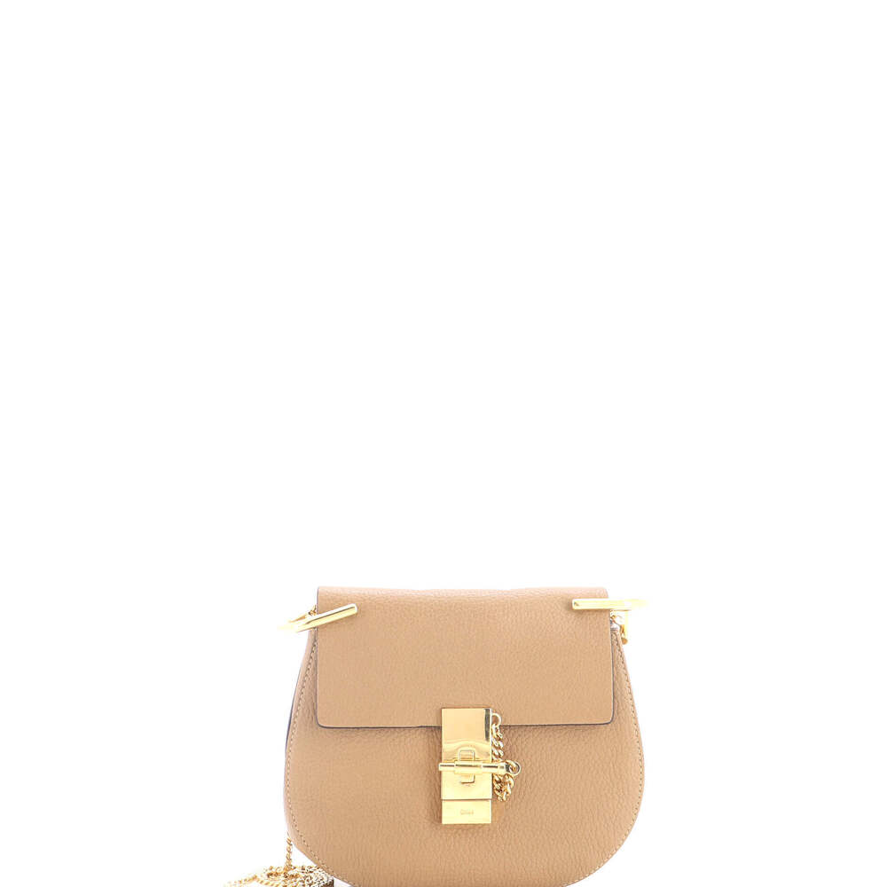 Chloe Mini Drew Crossbody Bag Leather